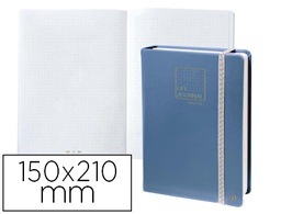 [237982Q] LIBRETA QUO VADIS LIFE JOURNAL INFINITE DOTS PUNTOS 15X21 CM 224 HOJAS TAPA SIMILPIEL AZUL