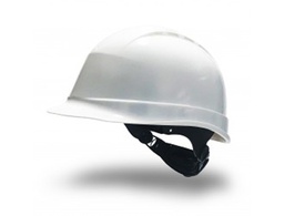 [1470RV-BL] CASCO FARU DE PROTECCION POLIETILENO CON RULETA Y ATALAJE 6 PUNTOS VENTILADO COLOR BLANCO