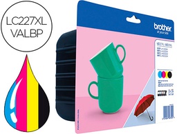 [LC227XLVALBP] INK-JET BROTHER LC-227XLVALBP DCP-J4120DW / MFC-J4420DW / J4620DW / J4625DW PACK 4 COLORES NEGRO AMARILLO CIAN