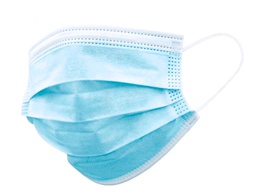 [HIG AZUL] MASCARILLA FACIAL HIGIENICA DESECHABLE 3 CAPAS CON AJUSTE NASAL FILTRACION 95% COLOR AZUL