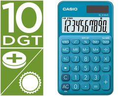[SL-310UC-BU] CALCULADORA CASIO SL-310UC-BU BOLSILLO 10 DIGITOS TAX +/- TECLA COLOR AZUL