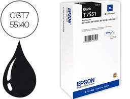 [C13T75514N] INK-JET EPSON T551 WORKFORCE PRO WF-8010 / WF-8090 / WF-8090 D3TWC / WF-8510 / WF-8590 / WF-8590 NEGRO 5.000