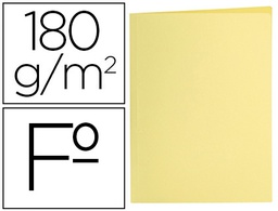 [SC34] SUBCARPETA LIDERPAPEL FOLIO AMARILLO PASTEL 180G/M2