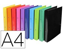 [54929E] CARPETA EXACOMPTA IDERAMA 2 ANILLAS 30 MM DIN A4 CARTON FORRADO PVC COLORES SURTIDOS