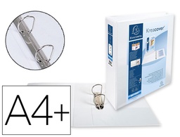 [51824E] CARPETA EXACOMPTA CANGURO 2 ANILLAS 50 MM DIN A4+ CARTON FORRADO POLIPROPILENO PERSONALIZABLE 3 BOLSILLOS