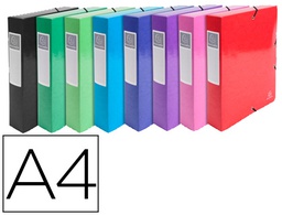 [50629E] CARPETA DE PROYECTO EXACOMPTA IDERAMA CARTON LUSTRADO PLASTIFICADO DIN A4 LOMO 60 MM COLORES SURTIDOS