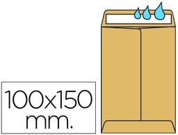 [SB46] SOBRE LIDERPAPEL BOLSA N.1 KRAFT SALARIOS 100X145 MM TIRA SILICONA CAJA DE 1000 UNIDADES