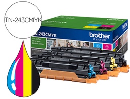 [TN243CMYK] TONER BROTHER TN243CMYK DCP-L3510CDW / HL-L3270CDW / MFC-L3710CW MULTIPACK NEGRO AMARILLO MAGENTA CIAN 1000