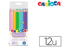 [43034] LAPICES DE COLORES CARIOCA PASTEL BLISTER DE 12 COLORES SURTIDOS
