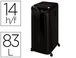 [4657401] DESTRUCTORA DE DOCUMENTOS FELLOWES AUTOMAX 600M CAPACIDAD DE HOJAS 600 SEGURIDAD P5 CLIPS Y TARJETAS