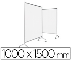 [TL/150/TR] MAMPARA PLANNING SISPLAMO TEN-LIMIT POLICARBONATO ACANALADO TRANSPARENTE CON RUEDAS 1000X1500 MM