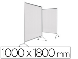 [TL/180/PX] MAMPARA PLANNING SISPLAMO TEN-LIMIT POLICARBONATO ACANALADO TRANSLUCIDO CON RUEDAS 1000X1800 MM