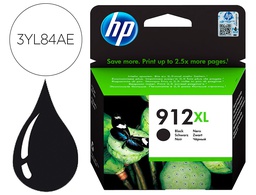 [3YL84AE] INK-JET HP 912 XL OFFICEJET 8010 / 8020 / 8035 NEGRO 825 PAG