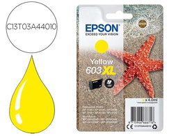 [C13T03A44010] INK-JET EPSON 603XL XP-2100 / 2105 / 3100 / 4100 / WF-2810 / 2830 / 2835 / 2850 AMARILLO 350 PAGINAS