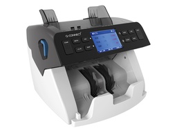 [KF17281] DETECTOR Y CONTADOR Q-CONNECT DE BILLETES FALSOS SENSOR DOBLE CIS ACTUALIZACION DIVISAS USB TARJETA SD O