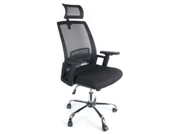 [KF19024] SILLA DE DIRECCION Q-CONNECT ERGONOMICA BASE METAL RESPALDO ALTO CON REPOSACABEZA AJUSTABLE