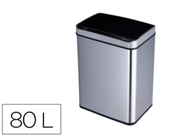 [KF11310] PAPELERA METALICA Q-CONNECT CON SENSOR AUTOMATICO CAPACIDAD 80 LITROS 820X270X400 MM