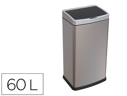 [KF11309] PAPELERA METALICA Q-CONNECT CON SENSOR AUTOMATICO CAPACIDAD 60 LITROS 630X270X400 MM