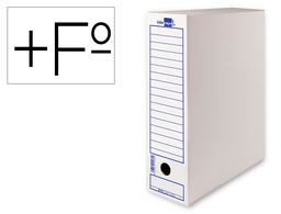 [DF22] CAJA ARCHIVO DEFINITIVO LIDERPAPEL FOLIO PROLONGADO CARTON RECICLADO 340G/M2 LOMO 116 MM BLANCO 388X116X275 MM