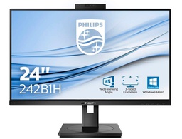 [242B1H] MONITOR PHILIPS 242B1H 23,8\" 16:9 IPS 1.920 PX REGULABLE EN ALTURA CON CAMARA WEB-CAM INTEGRADA COLOR NEGRO