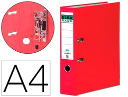 [100022649] ARCHIVADOR DE PALANCA ELBA CHIC CARTON FORRADO PVC CON RADO DIN A4 LOMO DE 80 MM ROJO