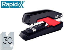 [5000550] GRAPADORA RAPID SO30C PLASTICO NEGRO/ROJO CAPACIDAD 30 HOJAS USA GRAPAS OMNIPRESS 30
