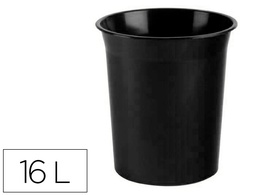 [2001AM NE] PAPELERA PLASTICO ARCHIVO 2000 ANTIMICROBIANA SANITIZED PLASTICO NEGRO 18 LITROS 290X310 MM