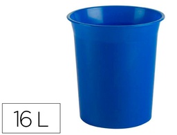 [2001AM AZ] PAPELERA PLASTICO ARCHIVO 2000 ANTIMICROBIANA SANITIZED PLASTICO AZUL 18 LITROS 290X310 MM