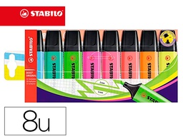[70/8] ROTULADOR STABILO BOSS FLUORESCENTE 70 ESTUCHE DE 8 UNIDADES COLORES SURTIDOS