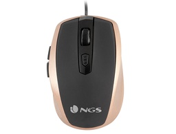 [TICKGOLD] RATON NGS CABLE TICK OPTICO 800/1600 DPI 6 BOTONES NANO CONEXION USB COLOR ORO