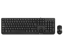[COCOAKIT] SET TECLADO Y RATON CON CABLE NGS COCOA USB COLOR NEGRO