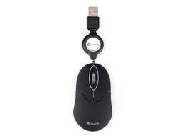 [SINBLACK] RATON NGS WIRED SIN 1000 DPI RETRACTIL 3 BOTONES USB COLOR NEGRO