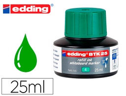 [BTK25-04] TINTA ROTULADOR EDDING PIZARRA BLANCA BTK-25 COLOR VERDE BOTE 25 ML
