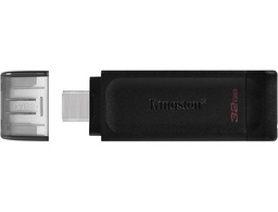 [DT70/32GB] MEMORIA KINGSTON DATA TRAVELER 70 USB 3.2 + TIPO C 32 GB COLOR NEGRO