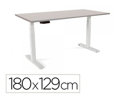 [2003XCR02] MESA ROCADA REGULABLE EN ALTURA ELECTRICAMENTE HASTA 129 CM ESTRUCTURA DE ACERO TABLERO 180 CM COLOR GRIS