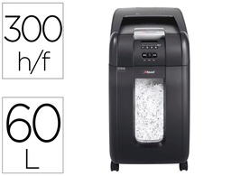 [2020300XEU] DESTRUCTORA DE DOCUMENTOS REXEL OPTIMUM AUTOFEED+ 300X EU CAPACIDAD DE CORTE 300 HOJAS DESTRUYE GRAPAS Y CLIPS