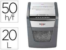 [2020050XEU] DESTRUCTORA DE DOCUMENTOS REXEL OPTIMUM AUTOFEED+ 50X EU CAPACIDAD DE CORTE 50 HOJAS DESTRUYE GRAPAS Y CLIPS