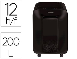 [5502201] DESTRUCTORA DE DOCUMENTOS FELLOWES LX-200 CAPACIDAD DE CORTE 12 H SEGURIDAD P4 DESTRUYE GRAPAS CLIPS Y