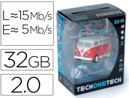 [TEC5147-32] MEMORIA USB TECH ON TECH HIPPY VAN BANG CAMPER 32 GB