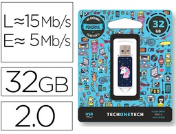 [TEC4012-32] MEMORIA USB TECH ON TECH UNICORNIO DREAM 32 GB