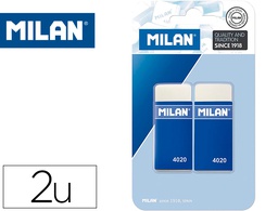 [BMM9232] GOMA DE BORRAR MILAN 4020 MIGA DE PAN BLISTER DE 2 UNIDADES