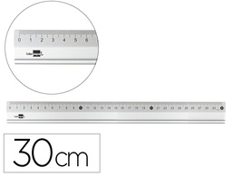 [RG18] REGLA LIDERPAPEL 30 CM ALUMINIO COLOR METALICO