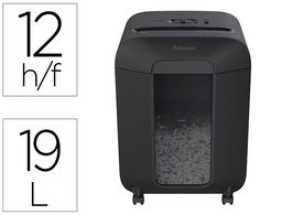 [4400801] DESTRUCTORA DE DOCUMENTOS FELLOWES LX-85 CAPACIDAD DE CORTE 12 HOJAS P4 DESTRUYE GRAPAS CLIPS Y TARJETAS