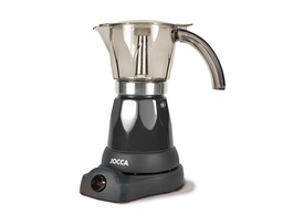 [5449N] CAFETERA JOCCA ITALIANA ELECTRICA CAPACIDAD 6 TAZAS JARRA TRANSPARENTE SIN CABLES 220-240V COLOR NEGRO