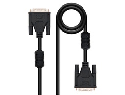 [10.15.0803] CABLE DVI NANOCABLE DUAL LINK 24+1/M-M COLOR NEGRO LONGITUD 3 M