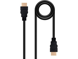 [10.15.1702] CABLE HDMI NANOCABLE V1.4 ALTA VELOCIDAD / HEC A/M-A/M COLOR NEGRO LONGITUD 1,8 M