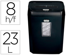 [2104583EU] DESTRUCTORA DE DOCUMENTOS REXEL PROMAX QS REX823 CAPACIDAD 8 HOJAS PARTICULAS DESTRUYE GRAPAS CLIPS Y