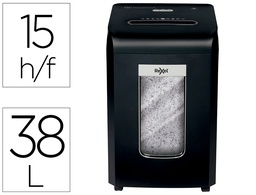 [2104587EU] DESTRUCTORA DE DOCUMENTOS REXEL PROMAX QS RSX1538 CAPACIDAD 15 HOJAS PARTICULAS DESTRUYE GRAPAS CLIPS Y