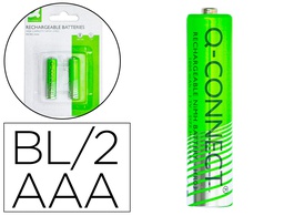 [KF15164] PILA Q-CONNECT ALCALINA AAA RECARGABLE BLISTER DE 2 UNIDADES