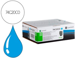 [74C20C0] TONER LEXMARK LASER 74C20C0 CX725DE / CS720D E/ CS725DE CIAN 3000 PAGINAS